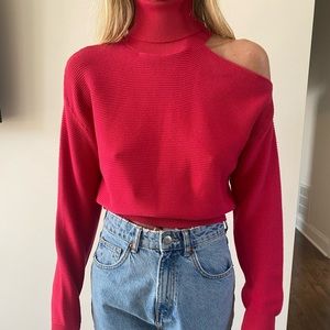 BCBGeneration hot pink brand new sweater size xs